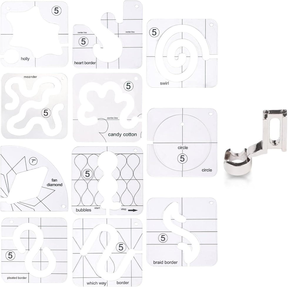 🥰🥰 2025 Motion Kleidungsstück-Lineal-Set (11 PCS) + Fußaufsatz