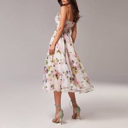 Elegantes Strapskleid mit Print