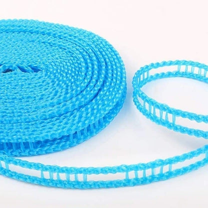 Winddichte, rutschfeste Wäscheleine (9,7 m)